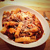 Pork cheek ragu with Parmesan and rigatoni